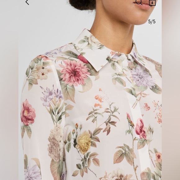 Alice + Olivia Willa Sweet nothings Top 100% Silk blouse - Picture 10 of 16